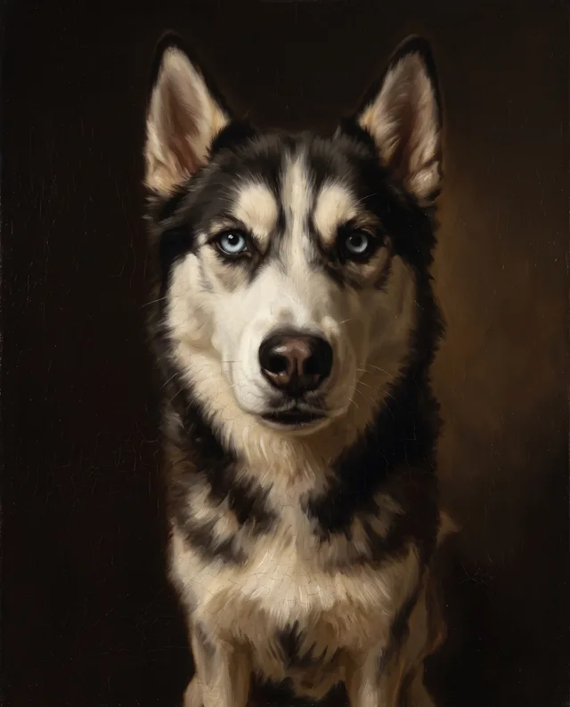 Classic Oil Portrait style example portrait