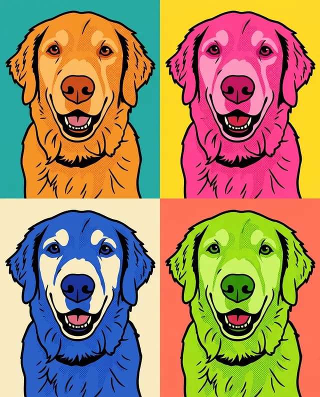 Pop and Toon style example portrait